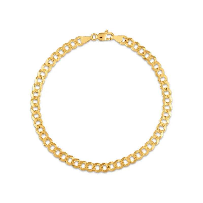 10KT Yellow Gold 8-inch 4.7MM Curb Bracelet