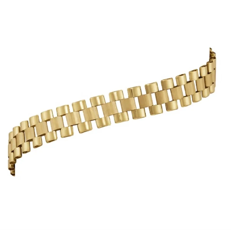 10KT Yellow Gold 9-inch 10MM Rolex-look Bracelet