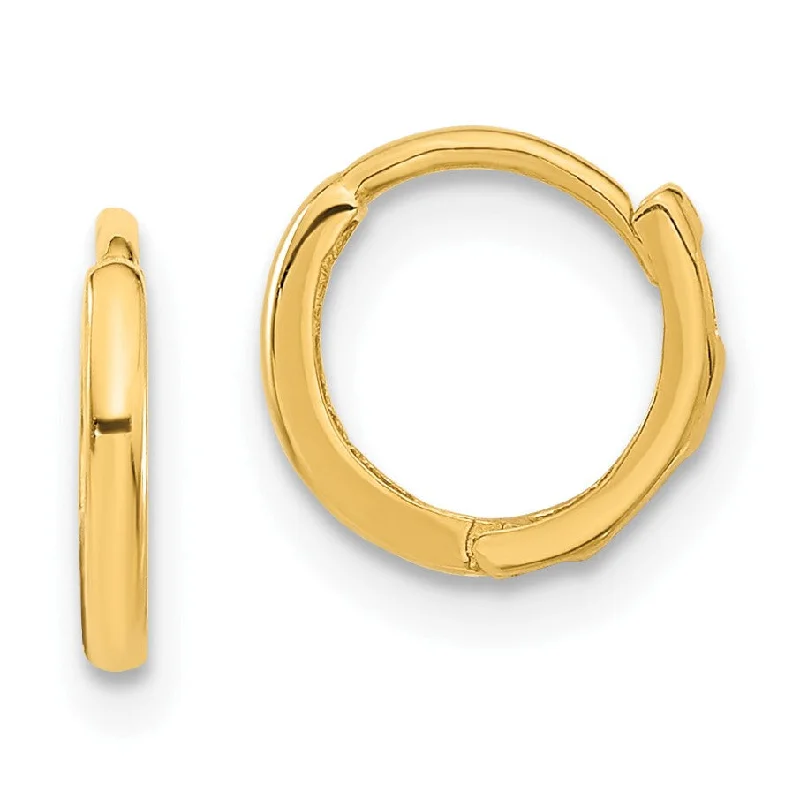 14KT Yellow Gold 10MM Hoop Earrings