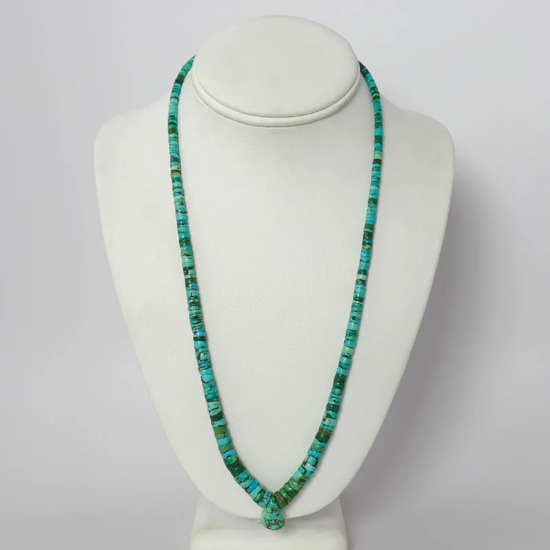 1940s Turquoise Bead Necklace