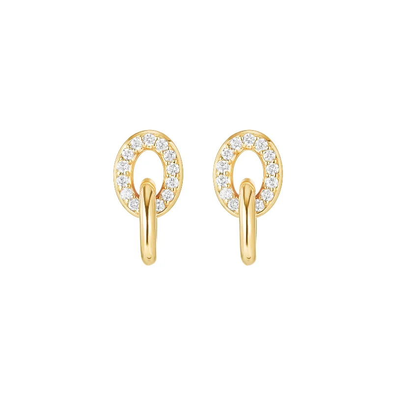 Linked Earrings - Yellow Gold