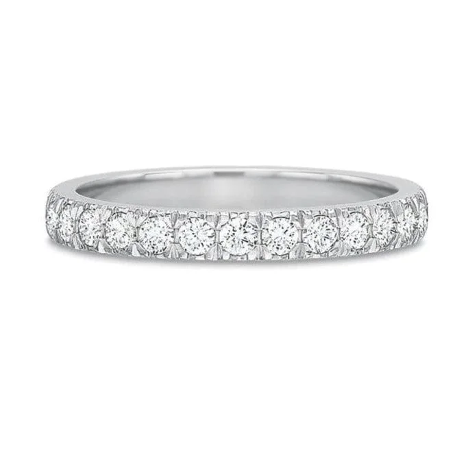 Platinum Prong Set Diamond Eternity Band