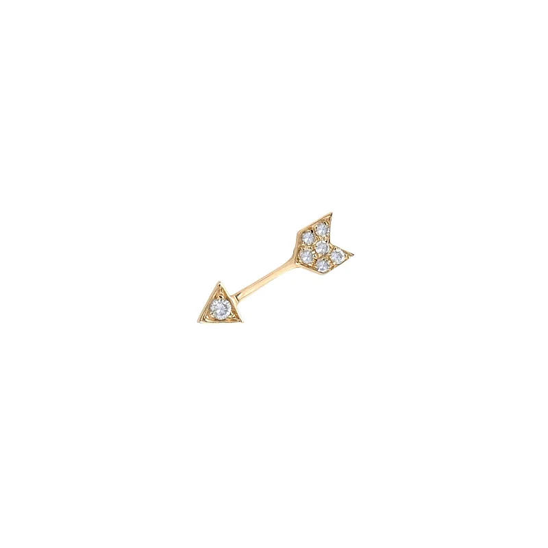 Mini Arrow Stud - Yellow Gold