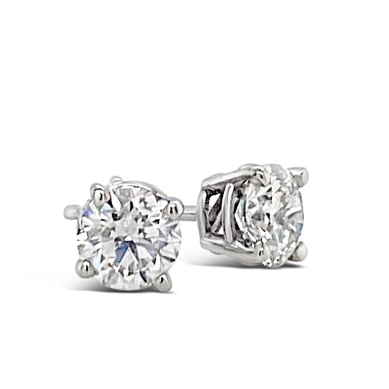 Forevermark 1.04 Cttw. White Gold Diamond Solitaire Earrings