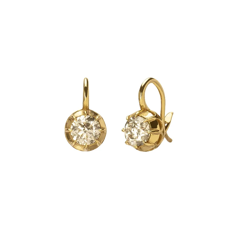 Single Stud Diamond Earrings