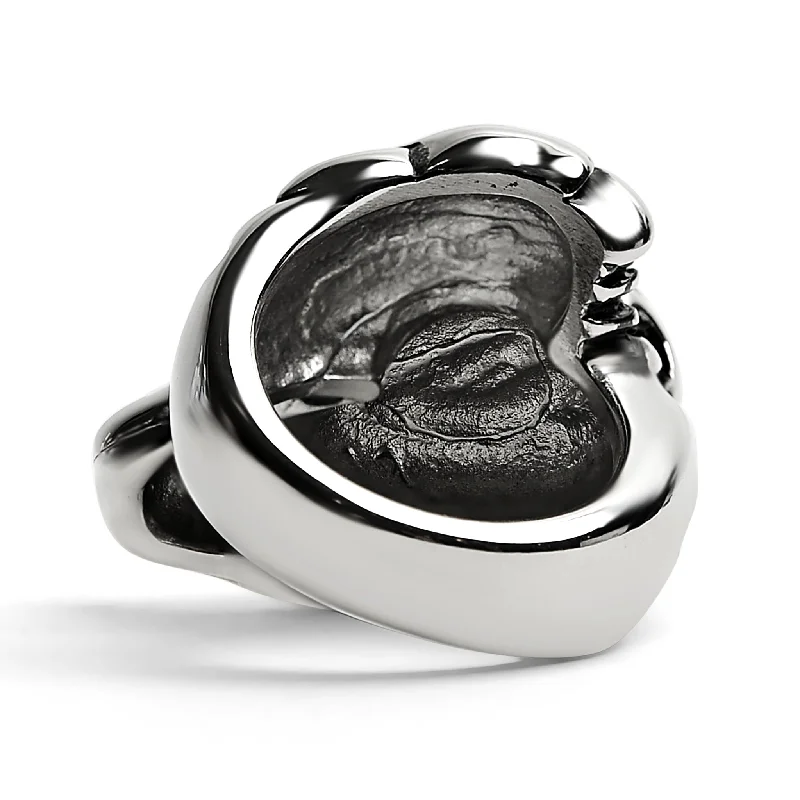 Large Detailed Fox Stainless Steel Ring / SCR4006