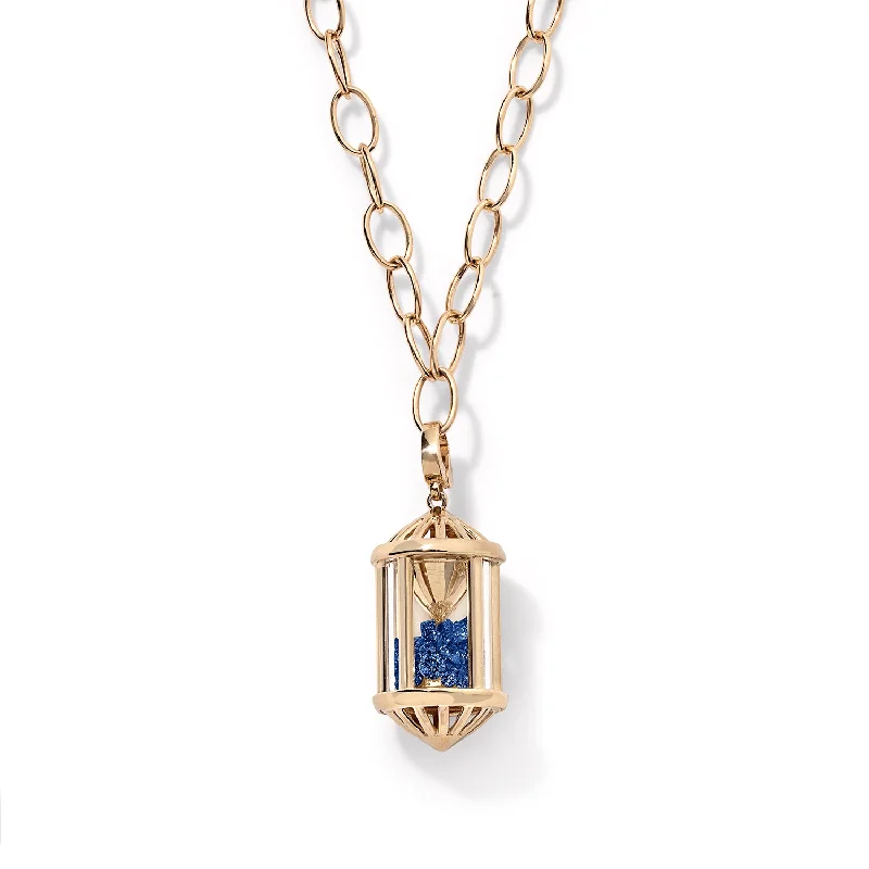 14K Yellow Gold / 24in / Blue Sapphire