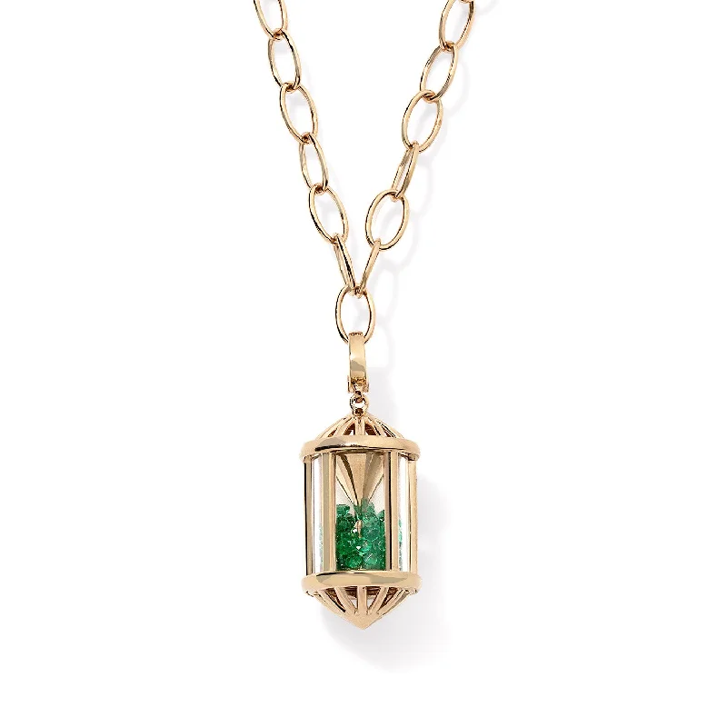 14K Yellow Gold / 24in / Emerald