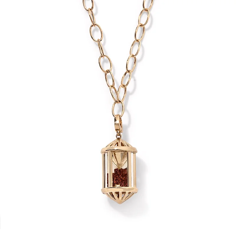 14K Yellow Gold / 24in / Garnet