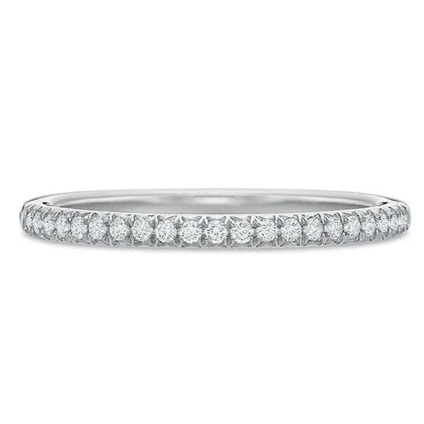 Platinum Prong Split Prong Diamond Band