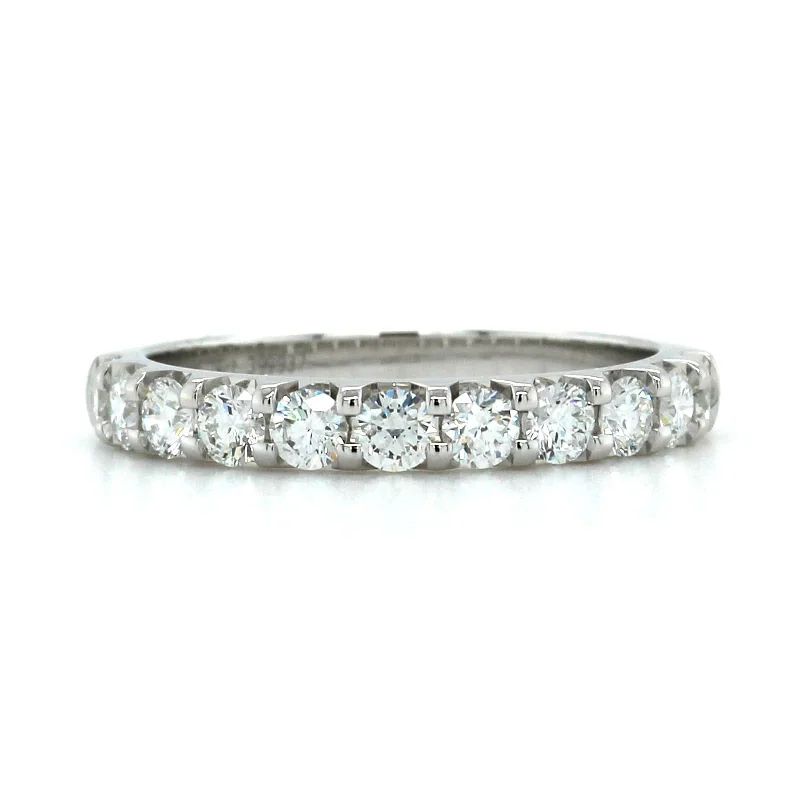 18K White Gold 11 Stone Diamond Band