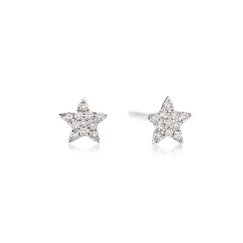 Mini Diamond Star Earrings