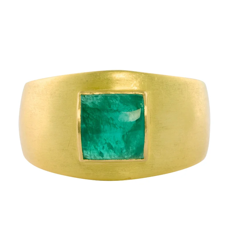 Square Cut Emerald Cuff