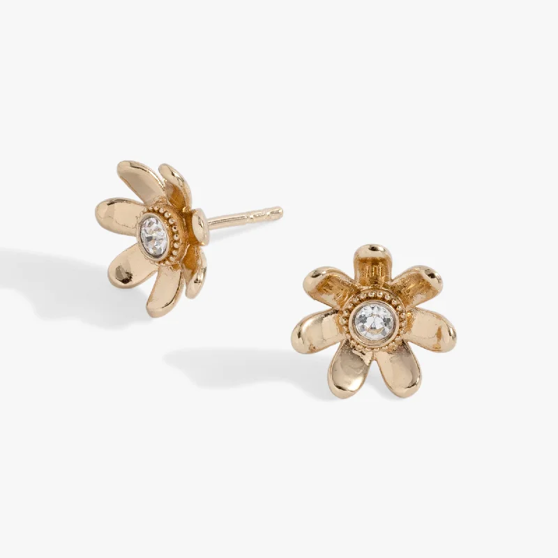 Puffy Flower Stud Earring