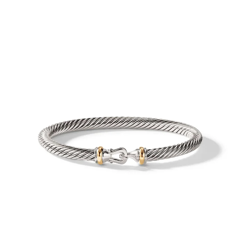 Cable Buckle Bracelet with Gold