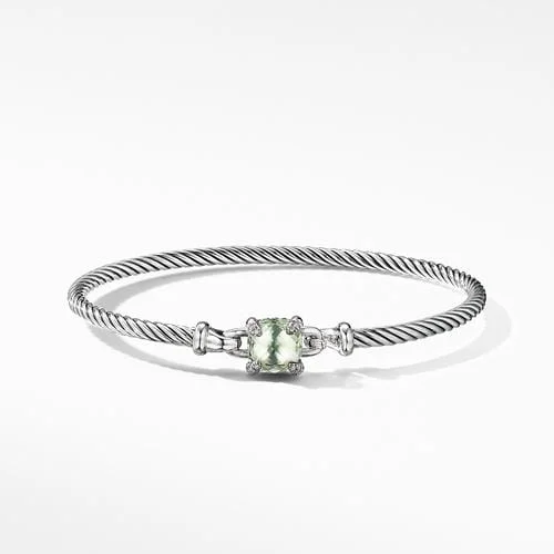 Chatelaine® Bracelet with Prasiolite and Diamonds