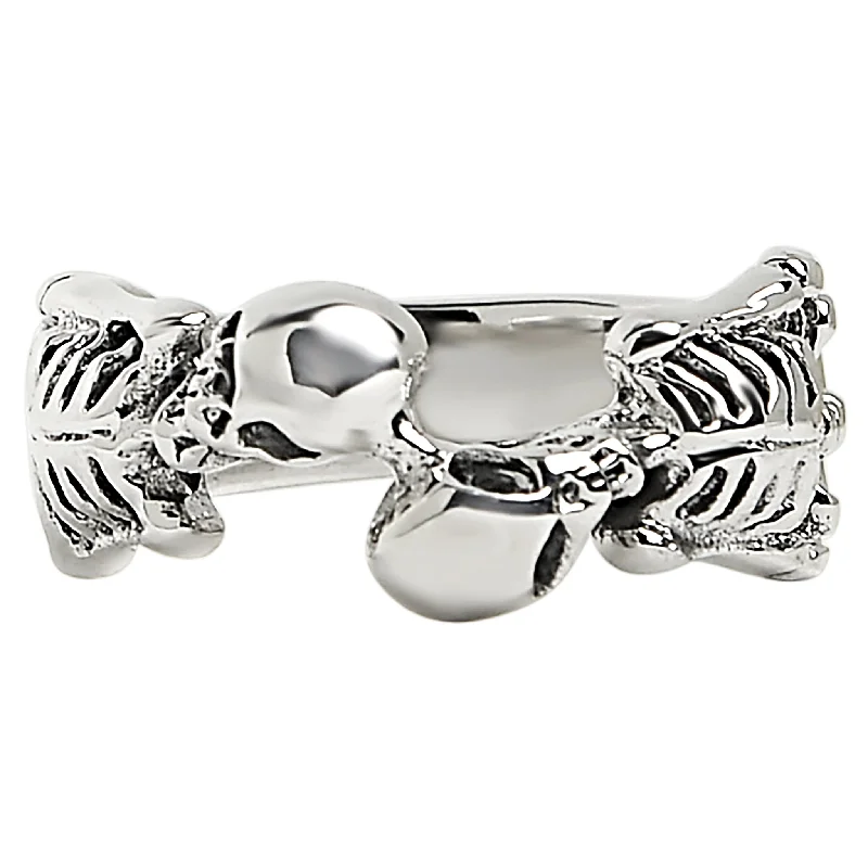 Sterling Silver Two Skeletons Ring / SSR0065