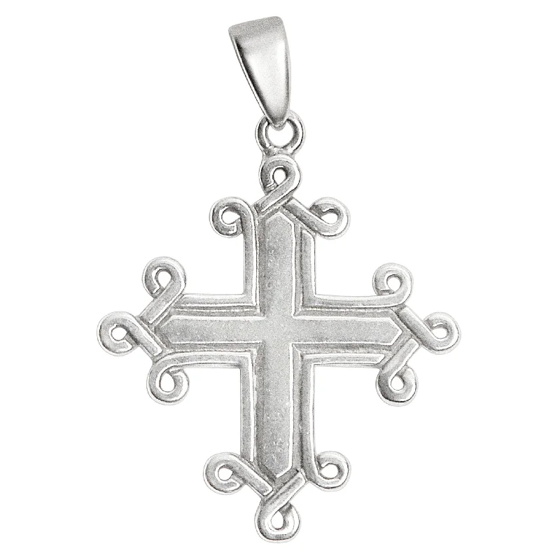 Sterling Silver Greek Cross Pendant / SSP0089