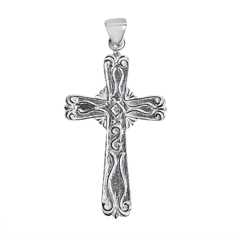 Sterling Silver Filigree Cross Pendant / SSP0013