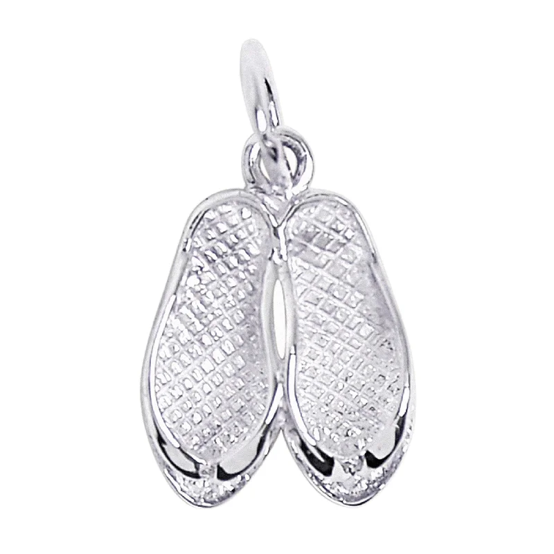 Sterling Silver Flip Flops Pendant / SSP0049