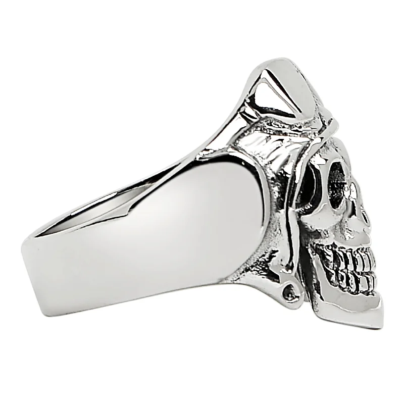 Sterling Silver Pilot Skull Ring / SSR0020