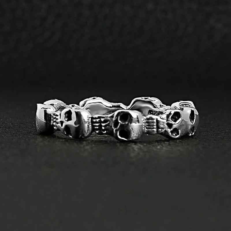 Sterling Silver Skulls Ring / SSR0004