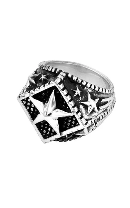 Diamond Star Silver Ring